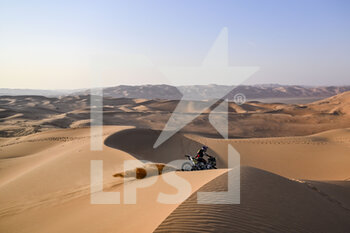 2023-01-12 - 54 NOSIGLIA JAGER Daniel (bol), Rieju-Xraids Experience, KTM, Moto, action during the Stage 11 of the Dakar 2023 between Shaybah and Empty Quarter Marathon, on January 12, 2023 in Empty Quarter Marathon, Saudi Arabia - AUTO - DAKAR 2023 - STAGE 11 - RALLY - MOTORS