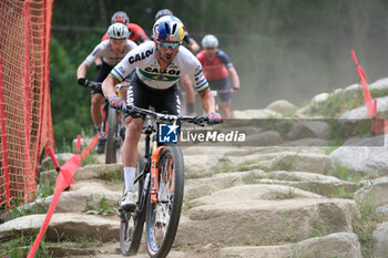 2023-07-02 - Henrique Avancini Da Silva (BRA) in action during XCO Elite Men race, at UCI MTB World Series 2023, Val di Sole stage on July 02, 2023 in Val di Sole, Trento, Italy. - UCI MTB WORLD CUP - XCO ELITE MEN RACE - MTB - MOUNTAIN BIKE - CYCLING