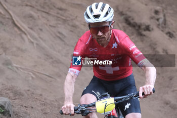 2023-07-02 - Mathias Fluckiger (SUI) in action during XCO Elite Men race, at UCI MTB World Series 2023, Val di Sole stage on July 02, 2023 in Val di Sole, Trento, Italy. - UCI MTB WORLD CUP - XCO ELITE MEN RACE - MTB - MOUNTAIN BIKE - CYCLING