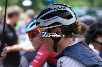 2023-07-02 - Pauline Ferrand Prevot (FRA) before the XCO Elite Women race, at UCI MTB World Series 2023, Val di Sole stage on July 02, 2023 in Val di Sole, Trento, Italy. - UCI MTB WORLD CUP - XCO ELITE WOMEN RACE - MTB - MOUNTAIN BIKE - CYCLING