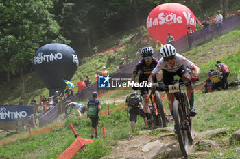 2023-07-02 - Mona Mitterwallner (AUT) in action during XCO Elite Women race, at UCI MTB World Series 2023, Val di Sole stage on July 02, 2023 in Val di Sole, Trento, Italy. - UCI MTB WORLD CUP - XCO ELITE WOMEN RACE - MTB - MOUNTAIN BIKE - CYCLING
