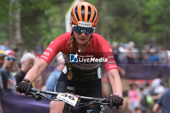 2023-07-02 - Virag Buzsaki (HUN) in action during XCO Elite Women race, at UCI MTB World Series 2023, Val di Sole stage on July 02, 2023 in Val di Sole, Trento, Italy. - UCI MTB WORLD CUP - XCO ELITE WOMEN RACE - MTB - MOUNTAIN BIKE - CYCLING