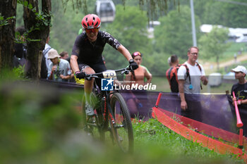 2023-07-02 - Rebekka Estermann (SUI) in action during XCO Elite Women race, at UCI MTB World Series 2023, Val di Sole stage on July 02, 2023 in Val di Sole, Trento, Italy. - UCI MTB WORLD CUP - XCO ELITE WOMEN RACE - MTB - MOUNTAIN BIKE - CYCLING