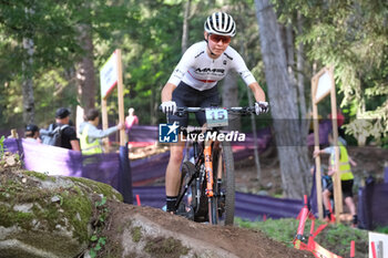 2023-07-02 - Matylda Szczecinska (POL) in action during XCO U23 Women race, at UCI MTB World Series 2023, Val di Sole stage on July 02, 2023 in Val di Sole, Trento, Italy. - UCI MTB WORLD CUP - XCO U23 WOMEN RACE - MTB - MOUNTAIN BIKE - CYCLING
