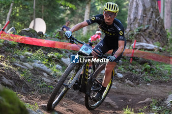 2023-07-02 - Noemie Garnier (FRA) in action during XCO U23 Women race, at UCI MTB World Series 2023, Val di Sole stage on July 02, 2023 in Val di Sole, Trento, Italy. - UCI MTB WORLD CUP - XCO U23 WOMEN RACE - MTB - MOUNTAIN BIKE - CYCLING