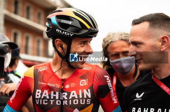 16/09/2023 - Antonio Tiberi (Bahrain Victorious) at the end of the stage 20 of the Spanish bicycle race La Vuelta on September 16, 2023 in Guadarrama, Spain - LA VUELTA - STAGE 20 - MANZANARES EL REAL - GUADARRAMA - SPANISH LA VUELTA - CICLISMO