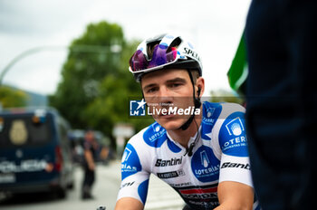 2023-09-16 - Remco Evenepoel (Soudal Quick-Step) after the stage 20 of the Spanish bicycle race La Vuelta on September 16, 2023 in Guadarrama, Spain - LA VUELTA - STAGE 20 - MANZANARES EL REAL - GUADARRAMA - SPANISH LA VUELTA - CYCLING