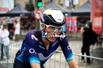 2023-09-16 - Eric Mas (Team Movistar) at the end of the stage 20 of the Spanish bicycle race La Vuelta on September 16, 2023 in Guadarrama, Spain - LA VUELTA - STAGE 20 - MANZANARES EL REAL - GUADARRAMA - SPANISH LA VUELTA - CYCLING