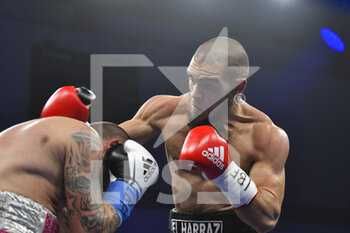 2023-02-24 - Khalil El Harraz (ITA) during the boxing match valid for the European IBF Latino Middleweight Title on Febraury 24, 2023 at PalaTorrino in Rome, Italy - IBF LATIN MIDDLEWEIGHT TITLE - MIRKO DI CARLANTONIO VS KHALIL EL HARRAZ - BOXING - CONTACT