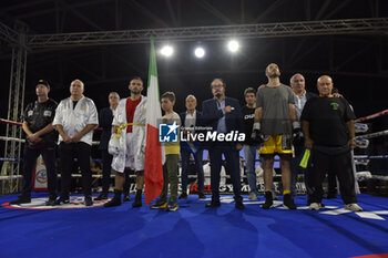 2023-10-20 - Adriano Sperandio (ITA) vs Dragan Lepei (ITA) boxing match valid for Italian Light- heavyweight Championship on October 20, 2023 at PalaSport in Guidonia Rome, Italy - ITALIAN LIGHT HEAVYWEIGHT TITLE - SPERANDIO VS LEPEI - BOXING - CONTACT