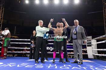 2023-12-15 - WBC Mediterranean title -Medium heavy - 15/12/2023 – Allianz Cloud Arena Milan Morello vs Nmomah Image shows: Dario Morello - WBC MEDITERRANEAN TITLE - MORELLO VS NMOMAH - BOXING - CONTACT