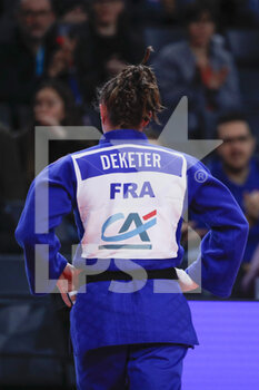 04/02/2023 - Manon Deketer (FRA) (Etoile SP de Blanc Mesnil Judo) competed in Women -63kg category won against Gankhaich Bold (MGL) during the International Judo Paris Grand Slam 2023 (IJF) on February 4, 2023 at Accor Arena in Paris, France - JUDO - PARIS GRAND SLAM 2023 - JUDO - CONTATTO