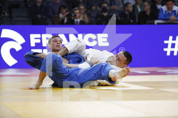 2023-02-04 - Yesset Kuanov (KAZ) in Men -66kg won against Bobur Vadjiev (UZB) during the International Judo Paris Grand Slam 2023 (IJF) on February 4, 2023 at Accor Arena in Paris, France - JUDO - PARIS GRAND SLAM 2023 - JUDO - CONTACT