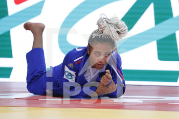 04/02/2023 - Martha Fawaz (FRA) (Paris Saint Germain Judo) competed in Women -57kg category and lost against Mina Libeer (BEL) during the International Judo Paris Grand Slam 2023 (IJF) on February 4, 2023 at Accor Arena in Paris, France - JUDO - PARIS GRAND SLAM 2023 - JUDO - CONTATTO