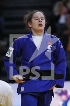 04/02/2023 - Melanie Vieu (FRA) (Paris Saint Germain Judo) competed in Women -48kg category lost against Abiba Abuzhakynova (KAZ) during the International Judo Paris Grand Slam 2023 (IJF) on February 4, 2023 at Accor Arena in Paris, France - JUDO - PARIS GRAND SLAM 2023 - JUDO - CONTATTO