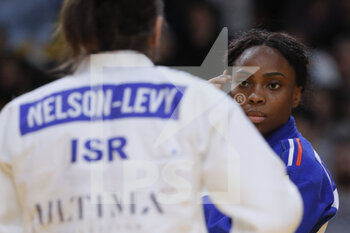04/02/2023 - Priscilla Gneto (FRA) (US Orleans Loiret Judo Jujitsu) competed in Women -57kg category and won against Timma Nelson Levy (ISR) on red card during the International Judo Paris Grand Slam 2023 (IJF) on February 4, 2023 at Accor Arena in Paris, France - JUDO - PARIS GRAND SLAM 2023 - JUDO - CONTATTO