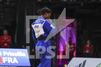 2023-02-04 - Priscilla Gneto (FRA) (US Orleans Loiret Judo Jujitsu) competed in Women -57kg category and won against Timma Nelson Levy (ISR) on red card during the International Judo Paris Grand Slam 2023 (IJF) on February 4, 2023 at Accor Arena in Paris, France - JUDO - PARIS GRAND SLAM 2023 - JUDO - CONTACT