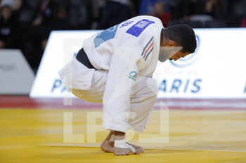 04/02/2023 - Walide Khyar (FRA) FLAM 91) competed in Men -66kg category lost against Erkhembayar (MGL) during the International Judo Paris Grand Slam 2023 (IJF) on February 4, 2023 at Accor Arena in Paris, France - JUDO - PARIS GRAND SLAM 2023 - JUDO - CONTATTO