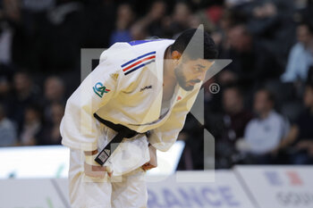 04/02/2023 - Walide Khyar (FRA) FLAM 91) competed in Men -66kg category lost against Erkhembayar (MGL) during the International Judo Paris Grand Slam 2023 (IJF) on February 4, 2023 at Accor Arena in Paris, France - JUDO - PARIS GRAND SLAM 2023 - JUDO - CONTATTO