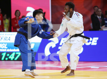 04/02/2023 - Romaric Bouda of France against Ariunbold Enkhtaivan of Mongolia, Men's -60Kg during the Judo Paris Grand Slam 2023 on February 4, 2023 at Accor Arena in Paris, France - JUDO - PARIS GRAND SLAM 2023 - JUDO - CONTATTO