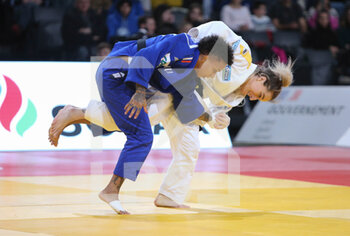 04/02/2023 - Amandine Buchard of France and Distria Krasniqi of Kosovo, Women's -52Kg during the Judo Paris Grand Slam 2023 on February 4, 2023 at Arena in Paris, France - JUDO - PARIS GRAND SLAM 2023 - JUDO - CONTATTO