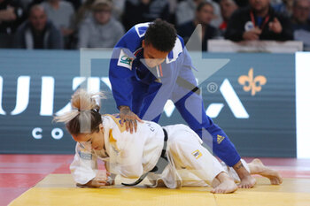 2023-02-04 - Amandine Buchard of France and Distria Krasniqi of Kosovo, Women's -52Kg during the Judo Paris Grand Slam 2023 on February 4, 2023 at Arena in Paris, France - JUDO - PARIS GRAND SLAM 2023 - JUDO - CONTACT