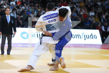 04/02/2023 - Lasha Sahvdatuashvili of Georgia against Heon-Cheol Kang of Korea, Men's -73Kg during the Judo Paris Grand Slam 2023 on February 4, 2023 at Accor Arena in Paris, France - JUDO - PARIS GRAND SLAM 2023 - JUDO - CONTATTO