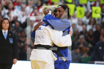 2023-02-04 - Priscilla Gneto of France and Telma Monteiro of Portugal, Women's -57Kg during the Judo Paris Grand Slam 2023 on February 4, 2023 at Accor Arena in Paris, France - JUDO - PARIS GRAND SLAM 2023 - JUDO - CONTACT