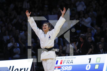 2023-02-04 - Blandine Pont (FRA) (Red Star Champigny Judo) competed in Women -48kg category won the gold medal against Tugce Beder (TUR) during the International Judo Paris Grand Slam 2023 (IJF) on February 4, 2023 at Accor Arena in Paris, France - JUDO - PARIS GRAND SLAM 2023 - JUDO - CONTACT