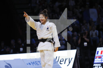04/02/2023 - Blandine Pont (FRA) (Red Star Champigny Judo) competed in Women -48kg category won the gold medal against Tugce Beder (TUR) during the International Judo Paris Grand Slam 2023 (IJF) on February 4, 2023 at Accor Arena in Paris, France - JUDO - PARIS GRAND SLAM 2023 - JUDO - CONTATTO
