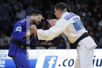 04/02/2023 - Walide Khyar (FRA) FLAM 91) competed in Men -66kg category and lost for the bronze medal against Denis Vieru (MDA) during the International Judo Paris Grand Slam 2023 (IJF) on February 4, 2023 at Accor Arena in Paris, France - JUDO - PARIS GRAND SLAM 2023 - JUDO - CONTATTO