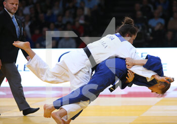 2023-02-04 - Blandine Pont of France against Milica Nikolic of Serbia, Women's -48Kg during the Judo Paris Grand Slam 2023 on February 4, 2023 at Accor Arena in Paris, France - JUDO - PARIS GRAND SLAM 2023 - JUDO - CONTACT