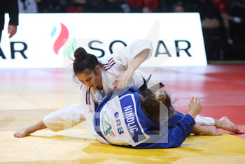 04/02/2023 - Blandine Pont of France against Milica Nikolic of Serbia, Women's -48Kg during the Judo Paris Grand Slam 2023 on February 4, 2023 at Accor Arena in Paris, France - JUDO - PARIS GRAND SLAM 2023 - JUDO - CONTATTO
