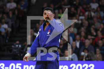 04/02/2023 - Walide Khyar (FRA) FLAM 91) competed in Men -66kg category, don t understand the referee decision, reactions, and lost for the bronze medal against Denis Vieru (MDA) during the International Judo Paris Grand Slam 2023 (IJF) on February 4, 2023 at Accor Arena in Paris, France - JUDO - PARIS GRAND SLAM 2023 - JUDO - CONTATTO