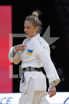 2023-02-04 - Daria Bilodid (UKR) in Women _57kg category won the Bronze medal against Telma Monteiro (POR) during the International Judo Paris Grand Slam 2023 (IJF) on February 4, 2023 at Accor Arena in Paris, France - JUDO - PARIS GRAND SLAM 2023 - JUDO - CONTACT
