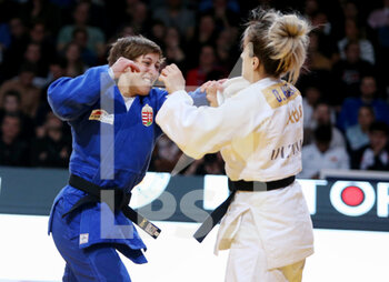 2023-02-04 - Distria Krasniqi of Kosovo against Reka Pupp of Hungary, Women's -52Kg during the Judo Paris Grand Slam 2023 on February 4, 2023 at Accor Arena in Paris, France - JUDO - PARIS GRAND SLAM 2023 - JUDO - CONTACT