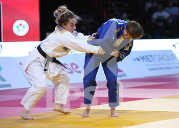 04/02/2023 - Distria Krasniqi of Kosovo against Reka Pupp of Hungary, Women's -52Kg during the Judo Paris Grand Slam 2023 on February 4, 2023 at Accor Arena in Paris, France - JUDO - PARIS GRAND SLAM 2023 - JUDO - CONTATTO