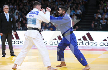 04/02/2023 - Walide Khyar of France against Denis Vieru of Moldova, Men's -66Kg during the Judo Paris Grand Slam 2023 on February 4, 2023 at Accor Arena in Paris, France - JUDO - PARIS GRAND SLAM 2023 - JUDO - CONTATTO