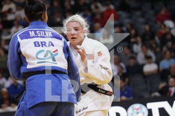 2023-02-05 - Millennia Silva (BRA) won against Nicole Stout (USA) during the International Judo Paris Grand Slam 2023 (IJF) on February 5, 2023 at Accor Arena in Paris, France - JUDO - PARIS GRAND SLAM 2023 - JUDO - CONTACT