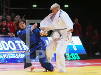 2023-02-05 - Julia Tolofua of France against Maya Akiba of Japan, Women's +78Kg during the Judo Paris Grand Slam 2023 on February 5, 2023 at Accor Arena in Paris, France - JUDO - PARIS GRAND SLAM 2023 - JUDO - CONTACT