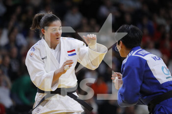 05/02/2023 - Guusje Steenhuis (NED) won the bronze medal against Hyunji Yoon (KOR) during the International Judo Paris Grand Slam 2023 (IJF) on February 5, 2023 at Accor Arena in Paris, France - JUDO - PARIS GRAND SLAM 2023 - JUDO - CONTATTO