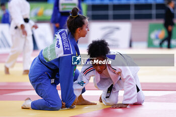 2023-06-10 - Martha Fawaz (FRA) and Adriana Rodriguez Salvador (ESP), Women -57 kg during the Madrid European Open 2023, European Judo Union event on June 10, 2023 at Polideportivo Municipal de Gallur in Madrid, Spain - JUDO - MADRID EUROPEAN OPEN 2023 - JUDO - CONTACT