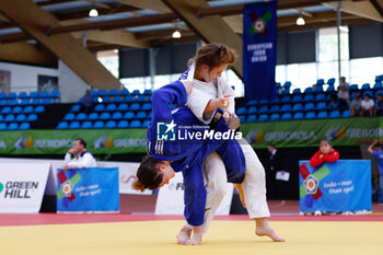 2023-06-10 - Maria Ruiz Muro (ESP) and Chloe Devictor (FRA), Women -57 kg during the Madrid European Open 2023, European Judo Union event on June 10, 2023 at Polideportivo Municipal de Gallur in Madrid, Spain - JUDO - MADRID EUROPEAN OPEN 2023 - JUDO - CONTACT