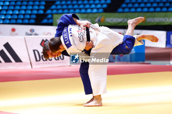 2023-06-10 - Andrea Carlino (ITA) and Theo Raoul Hebrard (FRA), Men -60 kg during the Madrid European Open 2023, European Judo Union event on June 10, 2023 at Polideportivo Municipal de Gallur in Madrid, Spain - JUDO - MADRID EUROPEAN OPEN 2023 - JUDO - CONTACT