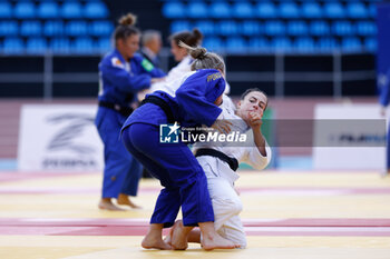 2023-06-10 - Lou Lemire (FRA) and Emma Nalbat (NED), Women -57 kg during the Madrid European Open 2023, European Judo Union event on June 10, 2023 at Polideportivo Municipal de Gallur in Madrid, Spain - JUDO - MADRID EUROPEAN OPEN 2023 - JUDO - CONTACT