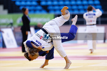 2023-06-10 - Jana Ziegler (GER) and Chloe Devictor (FRA), Women -57 kg during the Madrid European Open 2023, European Judo Union event on June 10, 2023 at Polideportivo Municipal de Gallur in Madrid, Spain - JUDO - MADRID EUROPEAN OPEN 2023 - JUDO - CONTACT