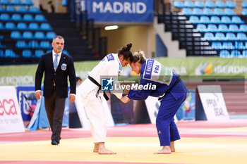 2023-06-10 - Laura Vazquez Fernandez (ESP) and Fantine Rauzier (FRA), Women -63 kg during the Madrid European Open 2023, European Judo Union event on June 10, 2023 at Polideportivo Municipal de Gallur in Madrid, Spain - JUDO - MADRID EUROPEAN OPEN 2023 - JUDO - CONTACT