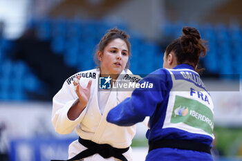 2023-06-11 - Maxine Heyns (BEL) and Clara Galludec (FRA), Women -70 kg during the Madrid European Open 2023, European Judo Union event on June 11, 2023 at Polideportivo Municipal de Gallur in Madrid, Spain - JUDO - MADRID EUROPEAN OPEN 2023 - JUDO - CONTACT