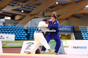 2023-06-11 - Sara Fernandez Campillo (ESP) and Silja Kok (NED), Women -78 kg during the Madrid European Open 2023, European Judo Union event on June 11, 2023 at Polideportivo Municipal de Gallur in Madrid, Spain - JUDO - MADRID EUROPEAN OPEN 2023 - JUDO - CONTACT