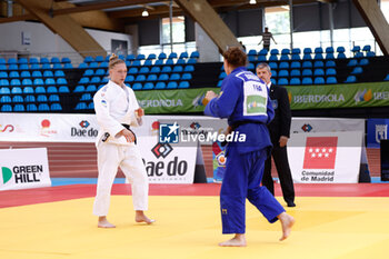 2023-06-11 - Margit De Voogd (NED) and Gabrielle Barbaud (FRA), Women -70 kg during the Madrid European Open 2023, European Judo Union event on June 11, 2023 at Polideportivo Municipal de Gallur in Madrid, Spain - JUDO - MADRID EUROPEAN OPEN 2023 - JUDO - CONTACT